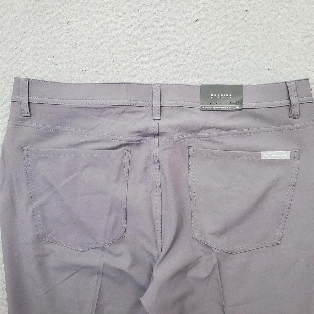 Dunning Golf Chino Pants Mens 32/30 Gray Performance Stretch Quick Dry D7S21P068